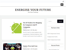 Tablet Screenshot of energiseyourfuture.com